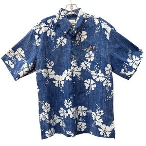 Reyn Spooner Medium Ltd Issue 65th Stag Cruise Reverse Weave Embroidered RARE